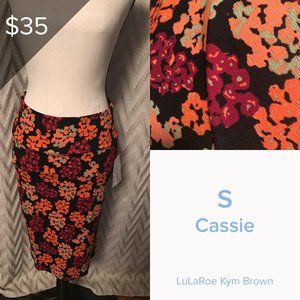 Lularoe Cassie Skirt Floral Design